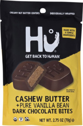 Cashew Butter +Pure Vanilla Bean Dark Chocolate Bites