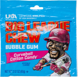 Curveball Cotton Candy Flavor Bubble Gum