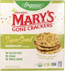 Organic Super Seed Rosemary Crackers