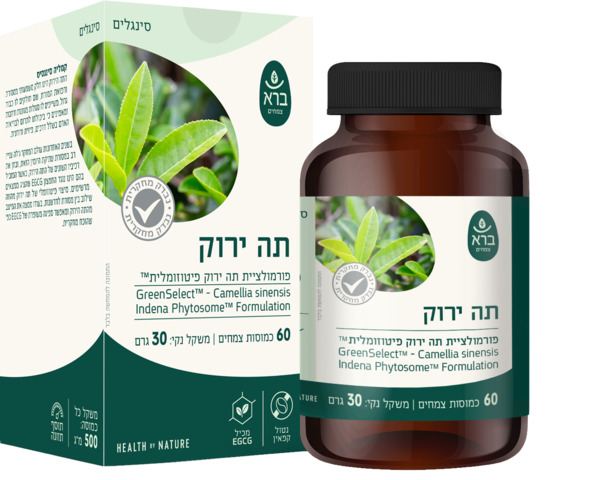 תה ירוק 60 כמוסות ברא צמחים