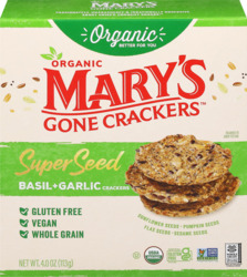 Super Seed Basil & Garlic Crackers
