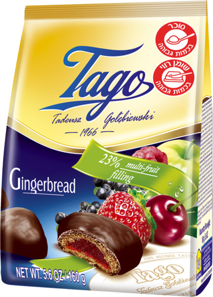 דובשניות מצופות במילוי פירות 160גרם TAGO