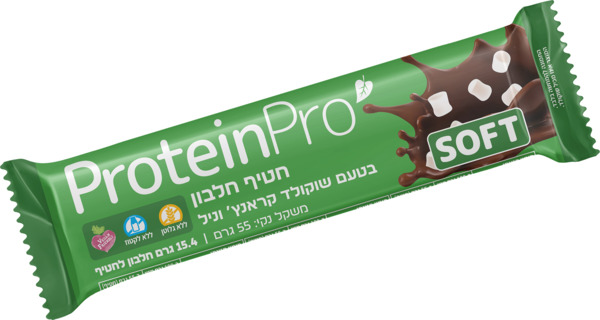 חטיף חלבון בטעם שוקולד קראנץ' וניל