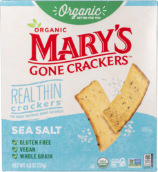 Real Thin Vegan Sea Salt Crackers