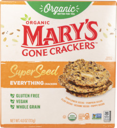 Vegan Superseed Everything Crackers