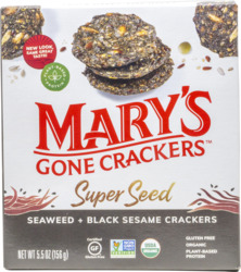 Organic Super Seed Seaweed & Black Sesame Crackers