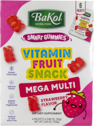 Gluten Free Vitamin Fruit Snack Packets 6 ct