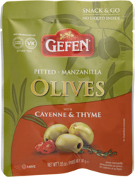 Pitted Olives with Cayenne & Thyme