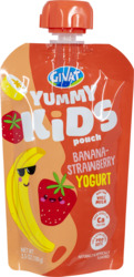 Kids Banana-Strawberry Flavored Yogurt Pouch