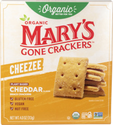 Organic Plant Based Cheddar Flavor Crackers