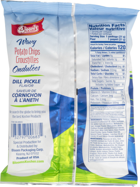 Dill Pickle Flavor Potato Chips 2