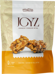 Joyz Crunchy Viennese Bites Dark Chocolate