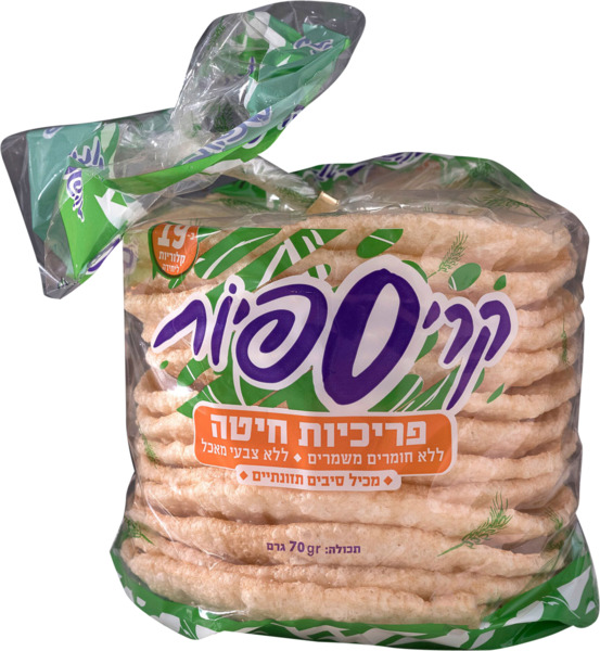 קריספיות - פריכיות חיטה בטעם טבעי 70 ג'
