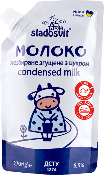 חלב מרוכז וממותק 8.5 % שומן