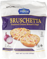 Bruschetta Toasted Onion Bread Crisps