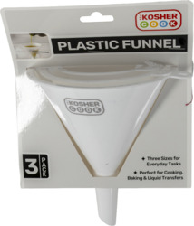 Plastic Funnel 3 pack