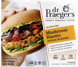 Gluten and Soy Free Mushroom Risotto Veggie Burgers