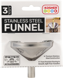Stainless Steel Funnel 3 pk
