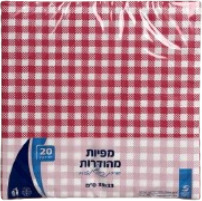 מפיות פיקניק אדום משבצות 20 יח