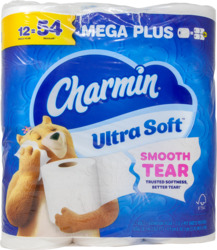 Ultra Soft & Smooth Mega Plus Bathroom Tissue 12 ct