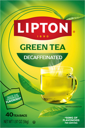 Decaffeinated Green Tea Bag 40Ct