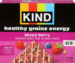 Mixed Berry Healthy Grains Energy Bars 5 ct