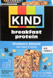 Blueberry & Almond Flavor Breakfast Bar w/ 12 Bars