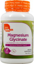 Magnesium Glycinate Dietary Supplement Capsules 60 ct
