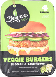 Veggie Burgers Broccoli & Cauliflower