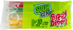 Sour Ice Pop w/ Assorted Flavor 10 pack