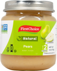 Level 2 Natural Pears Baby Food