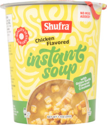 Chicken Flavored Instant Soup w/ Onion Garlic Flavored Croutons