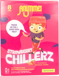 Strawberry Flavor Chillerz Triangle Freeze Pops 8 ct