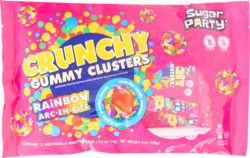 Rainbow Flavored Crunchy Gummy Clusters