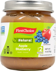 Level 2 Natural Apple Blueberry Flavored Baby Food