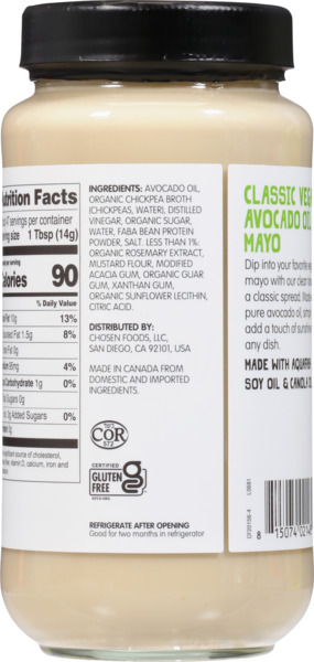 Classic Vegan Mayo w/ 100% Pure Avocado Oil 2