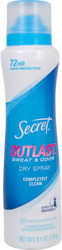 Outlast Sweat & Odor Dry Spray w/ Completely Clean Scent