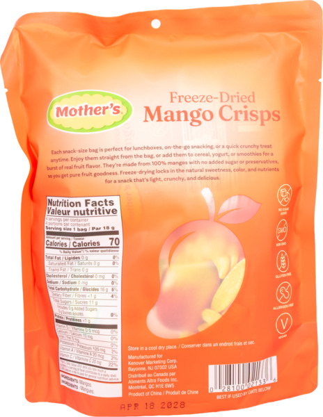 Freeze-Dried Mango Crisps 4 pack 2