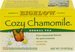 Cozy Chamomile Flavored Herbal Tea 20 ct
