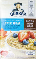 Lower Sugar Maple & Brown Sugar Instant Oatmeal 10 pk